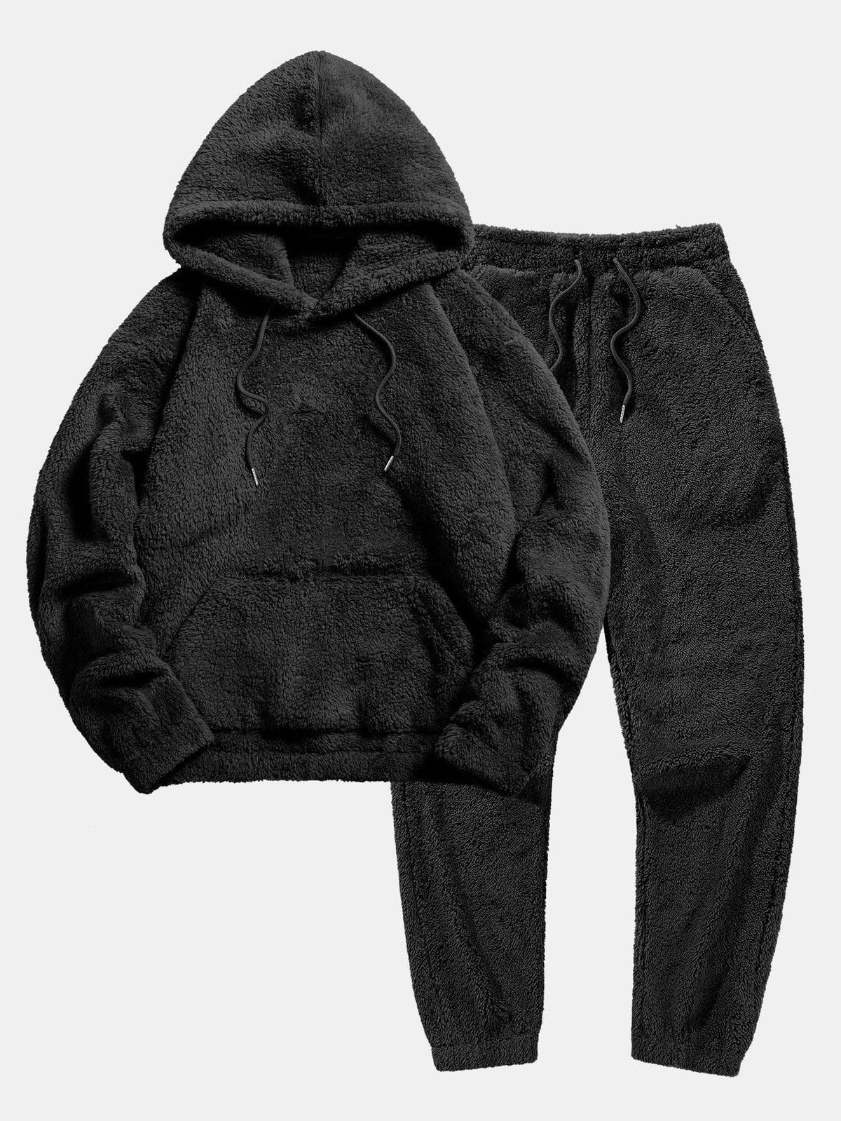 Dam Hoodie Och Jogger Set Med Teddyfinish