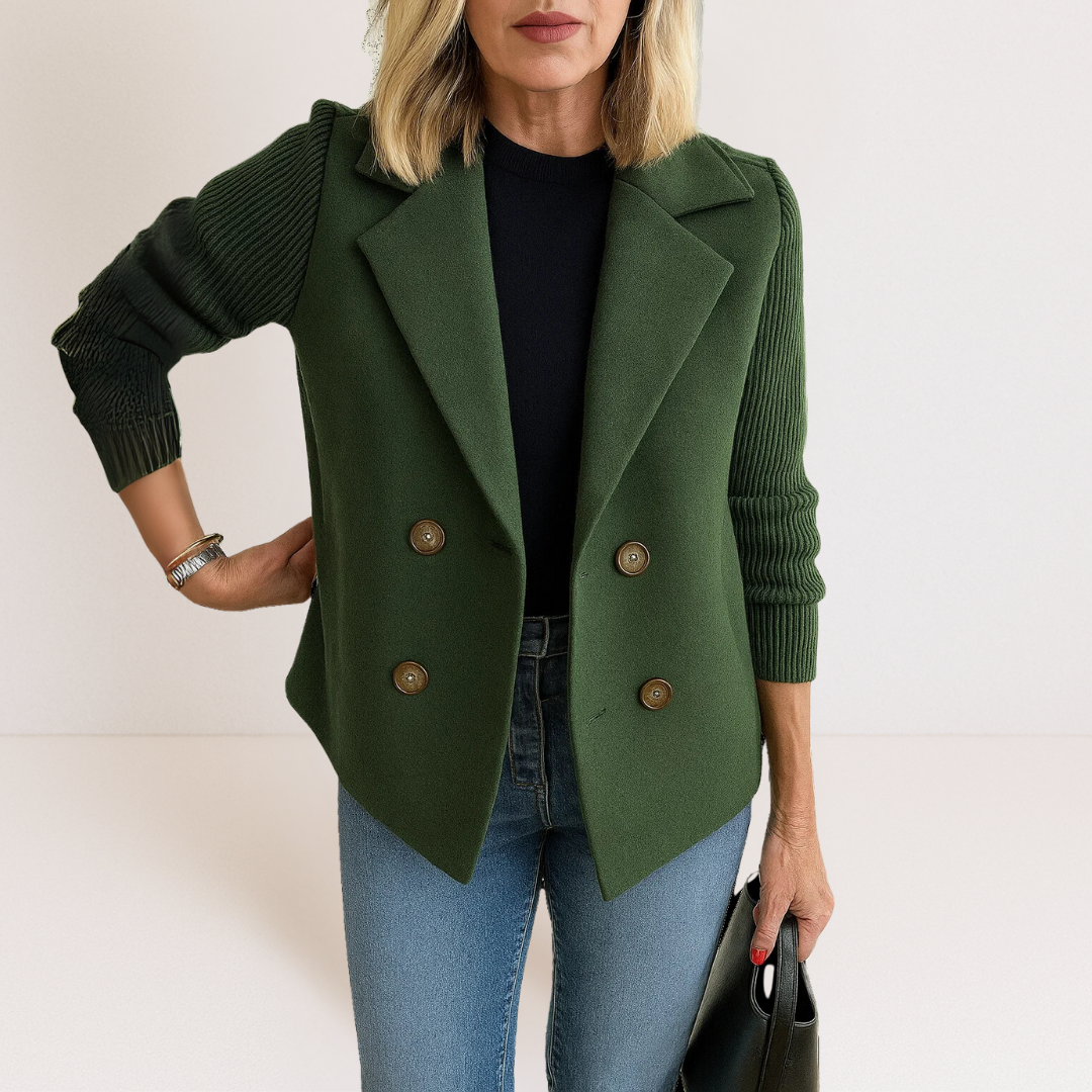 Dam Kavaj Slim Fit med Funktionella Fickor