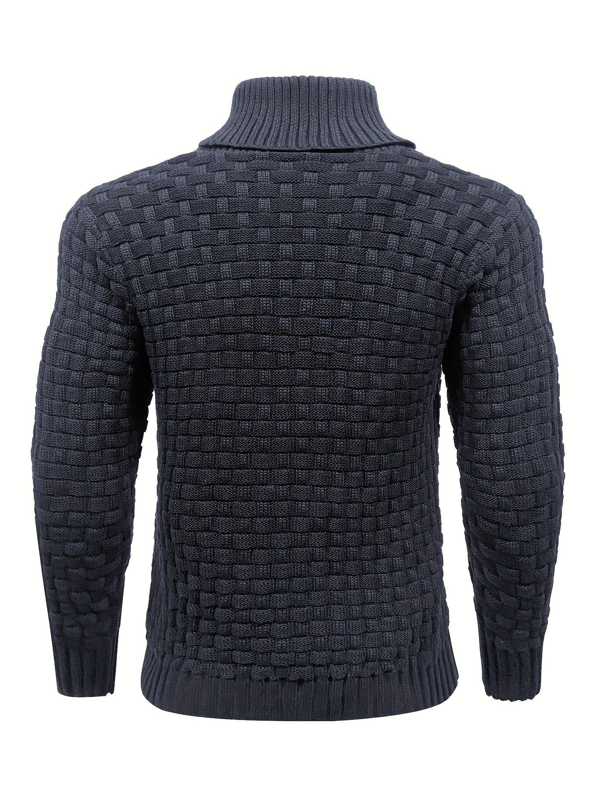 Herr Tröja i Waffle Knit med Sjalkrage