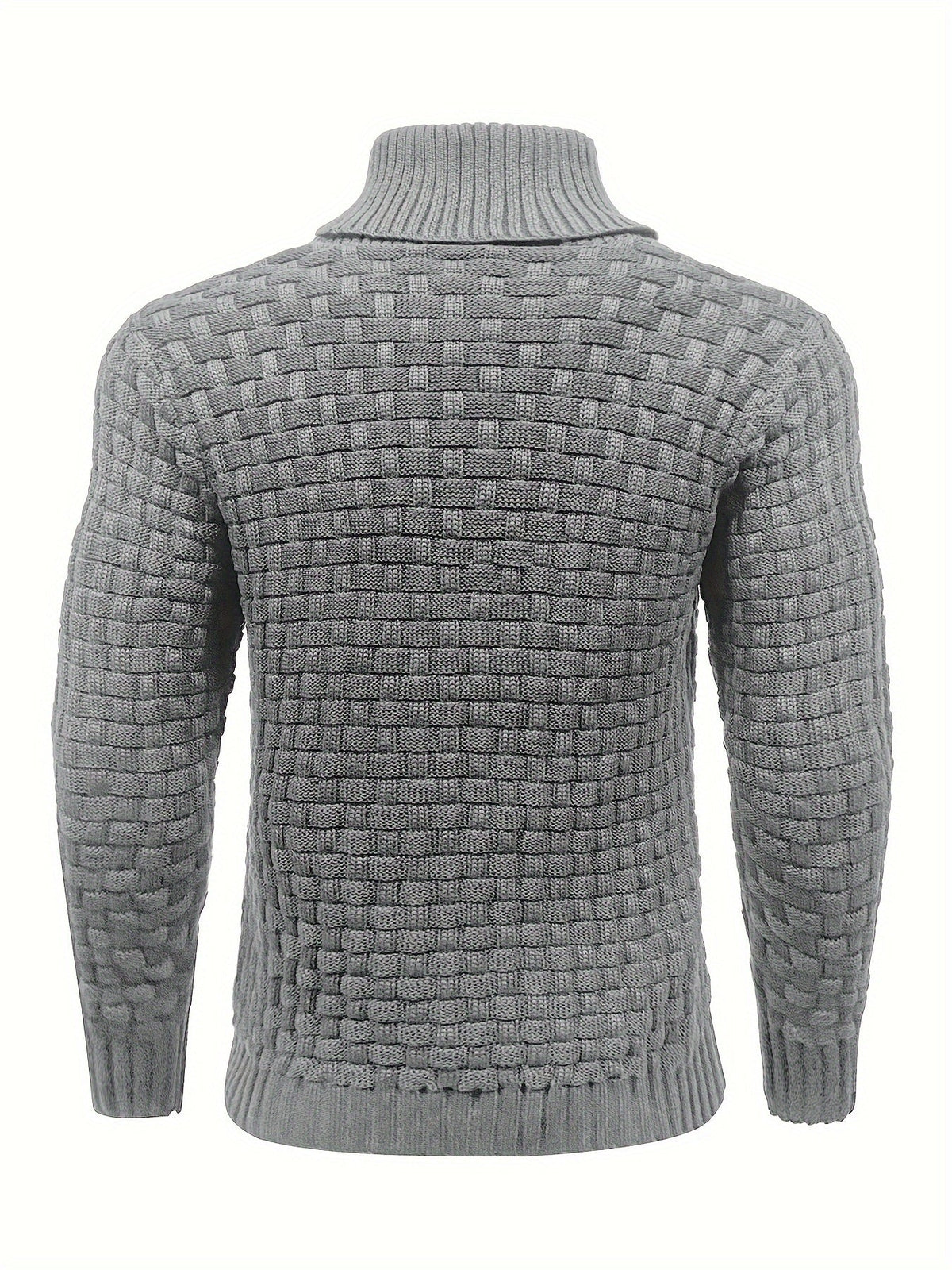 Herr Tröja i Waffle Knit med Sjalkrage