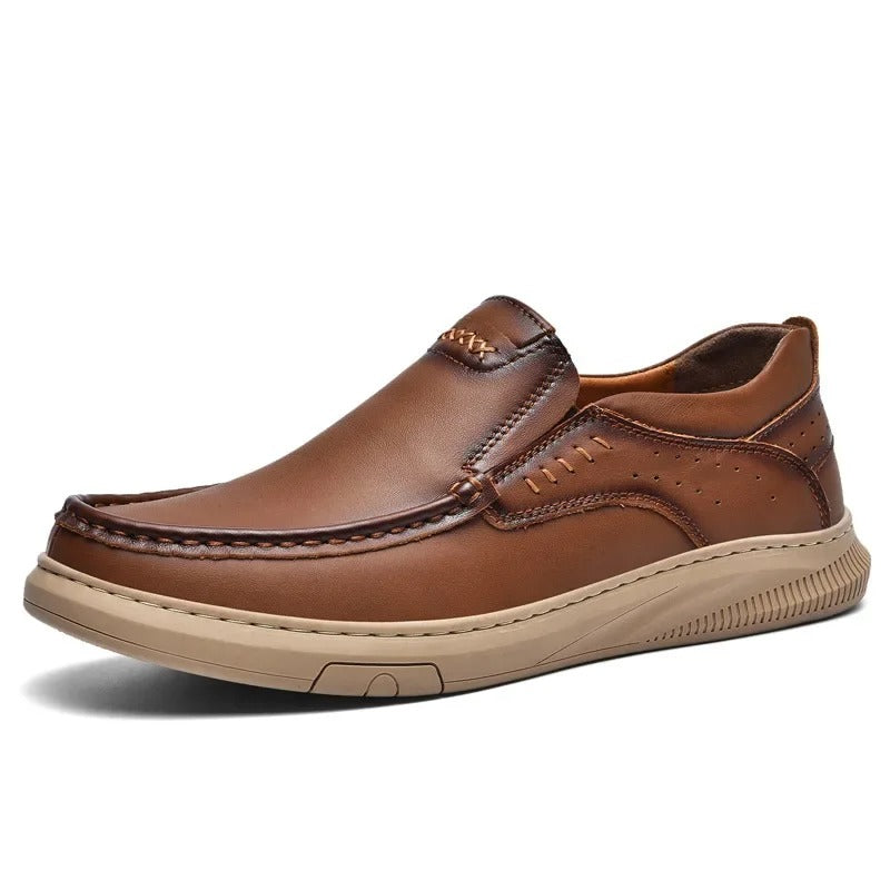 Herr Slip-On Loafers Med Dämpad Innersula Och Gummisula