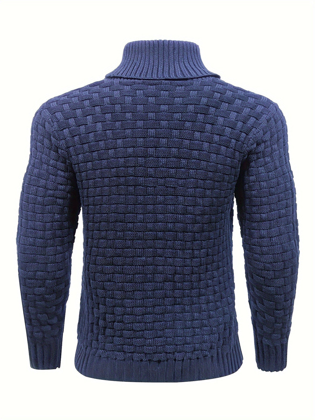Herr Tröja i Waffle Knit med Sjalkrage