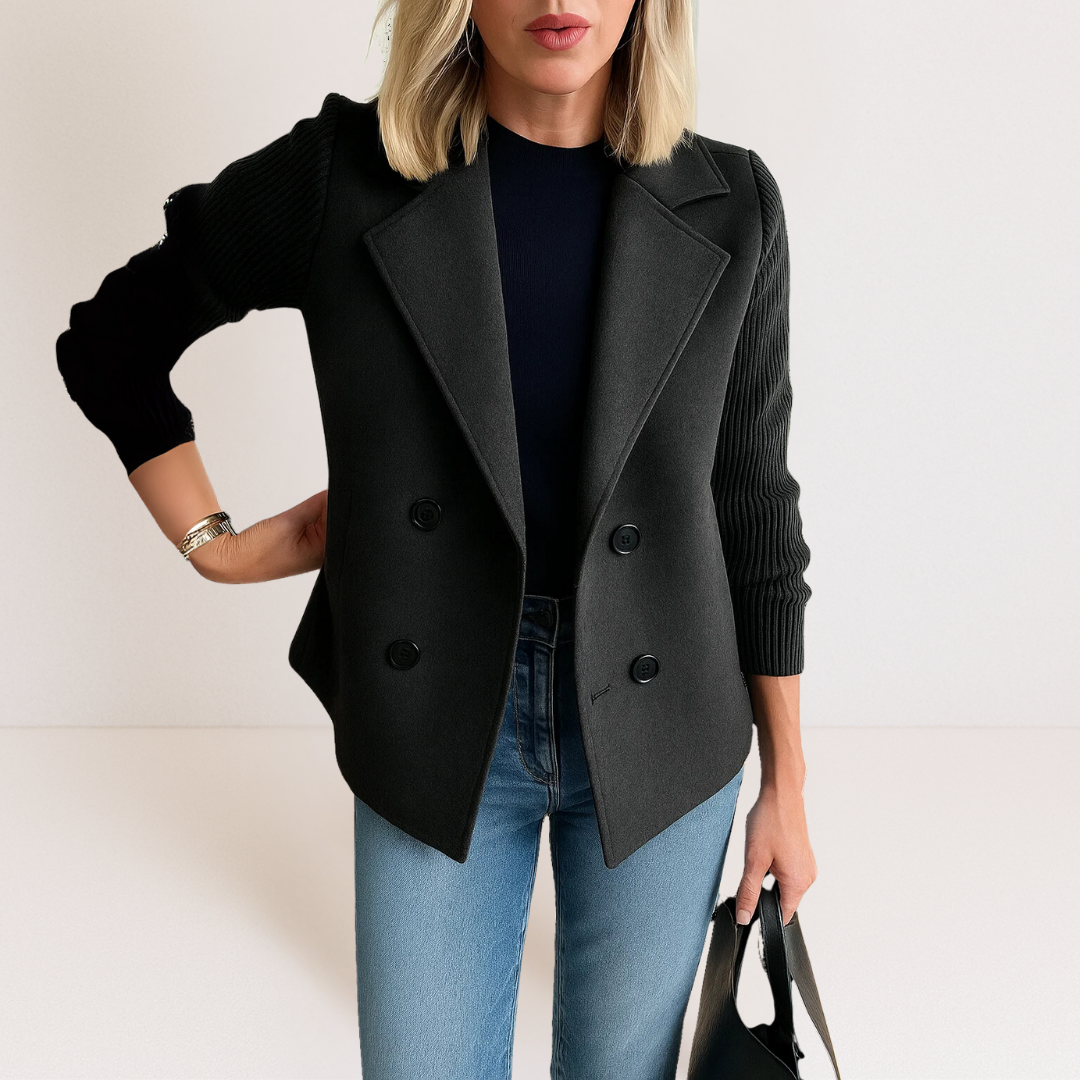 Dam Kavaj Slim Fit med Funktionella Fickor