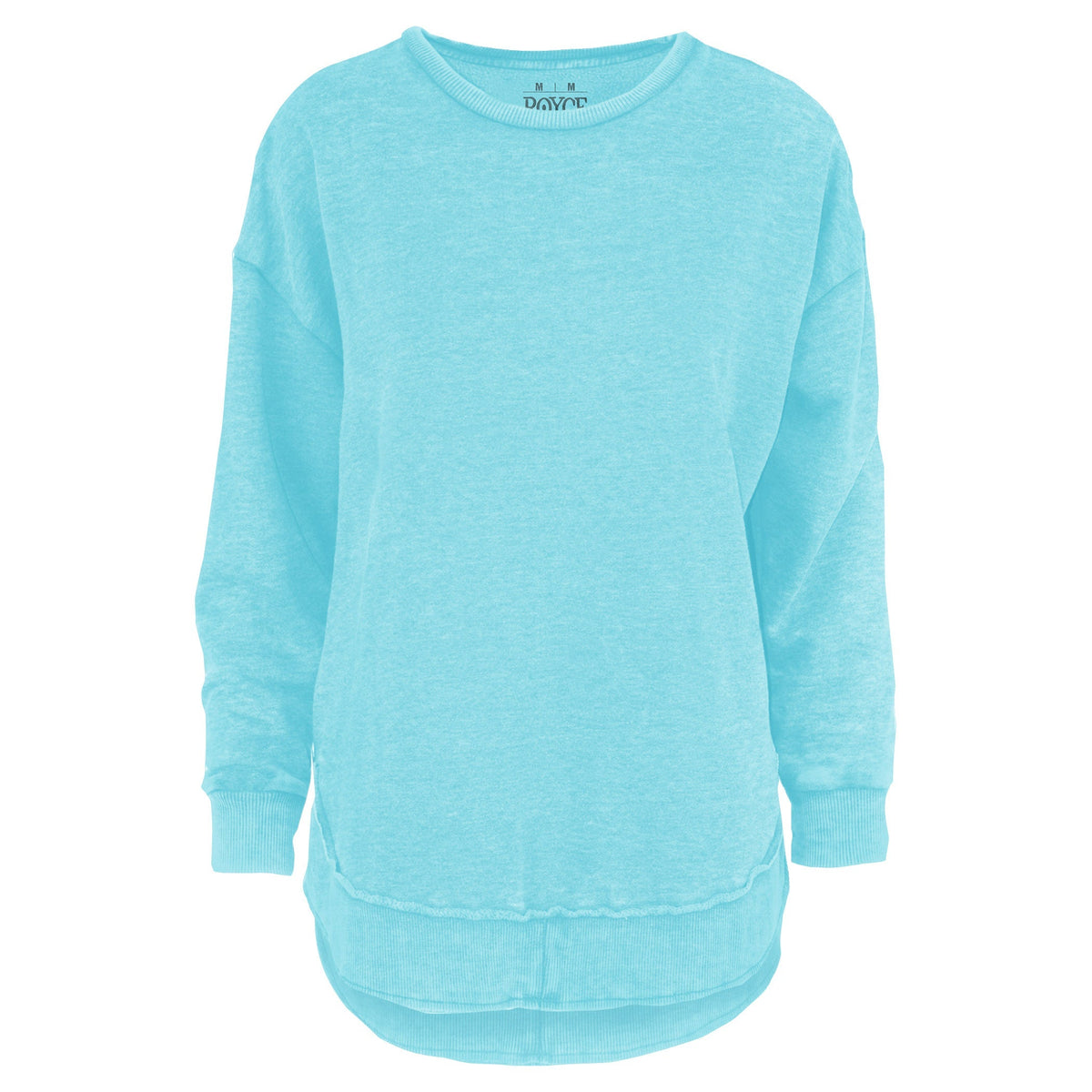 Kvinnor Poncho Fleece Med High-Low Kant Och Melange-Design