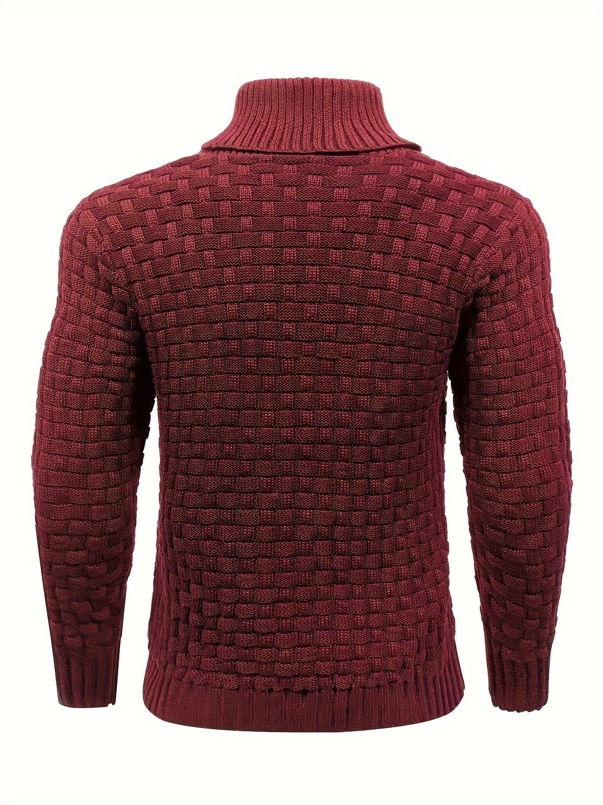 Herr Tröja i Waffle Knit med Sjalkrage