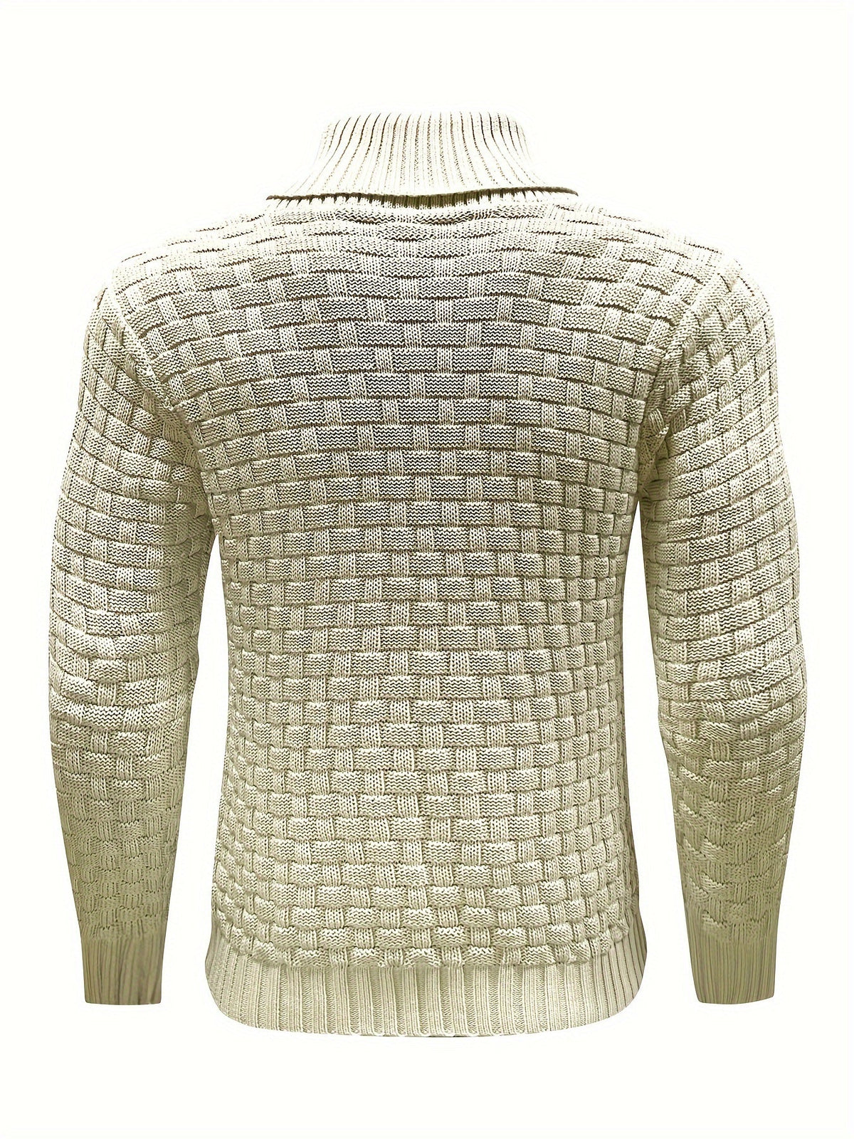 Herr Tröja i Waffle Knit med Sjalkrage