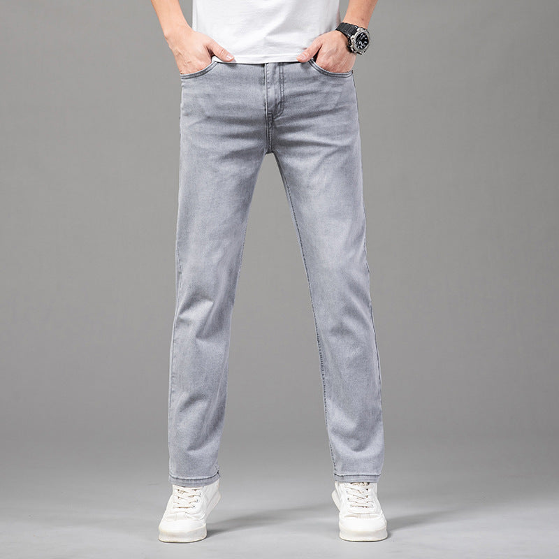 Herrjeans Med Slim Fit Stretchtyg Och Skräddarsydd Design