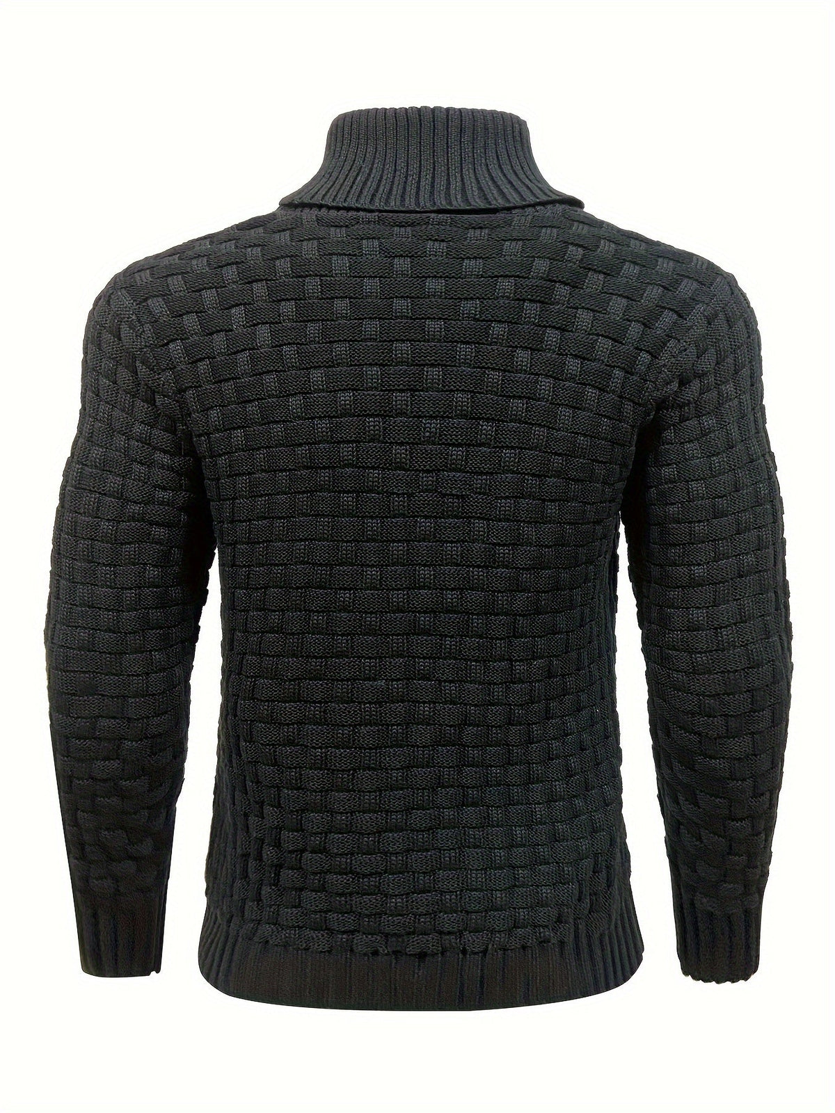 Herr Tröja i Waffle Knit med Sjalkrage